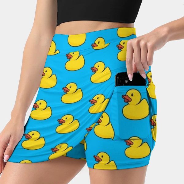 skirt Rubber Duck Korean Fashion Skirt Summer Skirts For Women Light Proof Trouser Skirt Duck Cute Row Yellow Blue Baby Bath Toy