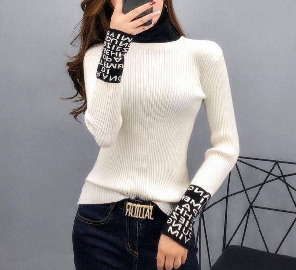 Women designers clothes Tight Basic Sweater Women Thin Long Sleeved Women Sweaters woman And Pullovers Turtleneck Slim Sweaters1453555