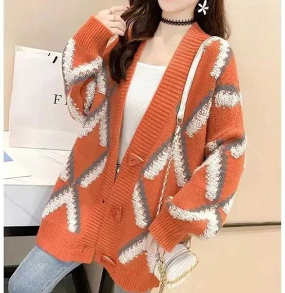 Womens Knits Sigutan 2024 Autumn Winter Women Sweater Cardigan Thicken Clothes Loose Tops Coat Oversize Female Knit R8AC