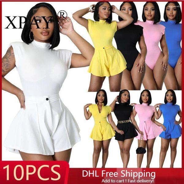 Women&#039;s Tracksuits 10pcs Wholesale Bulk Items Lots Jumpsuit Wide Leg Shorts 2 Piece Set Outfits For Women Sexy Short Sets Summer X9177_1