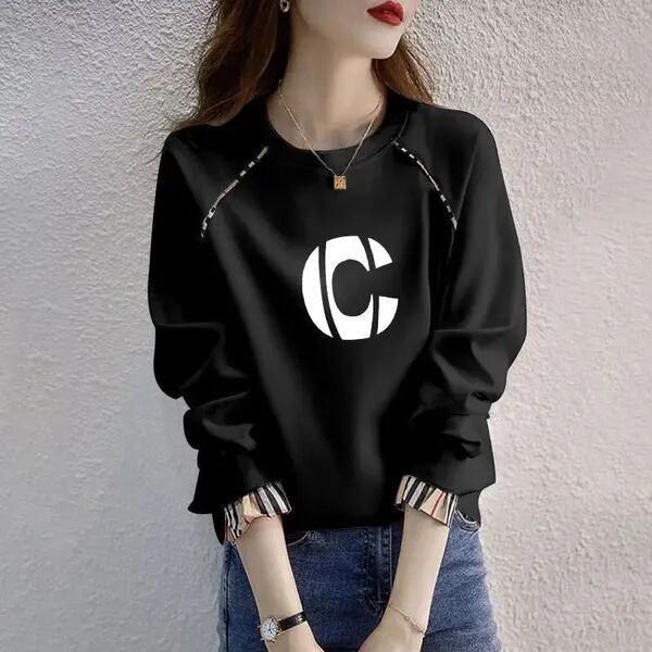 Women Hoodies Girl Sweatshirts Casual Letters Print Sweatshirt Women Oversize Long Sleeve Loose Streetwear Autumn Winter Lady