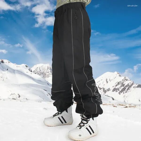 Skiing Pants Winter Outdoor Female Ski Loose Men Snowboard Trousers Sport Women Waterproof Man Hiking Tracksuit Clothes