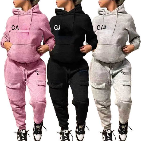 Women&#039;s Clothes Designer Tracksuits Fashion Casual Sweater Two Piece Sports Pants Suit Letter Printed Tops Woman S-XXXL