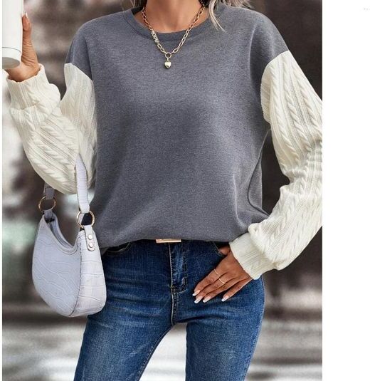 Women&#039;s Hoodies Winter Clothes Women Elegant Long Sleeves Pullover Knit 2023 Fashion Retro Loose Fitting Solid Color Y2k Top Female