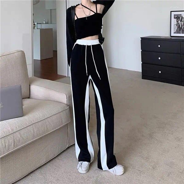 Women&#039;s Pants Sports Trousers For Women Joggers Clothing Jogging Fitness Drawstring Sweatpants Loose Baggy Wide Leg One Size G