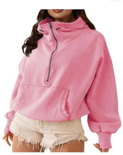 Women&#039;s Hoodies Hooded Sports Outdoor Hoodie Outwear Zippered Drawstring Tops Women Jacket