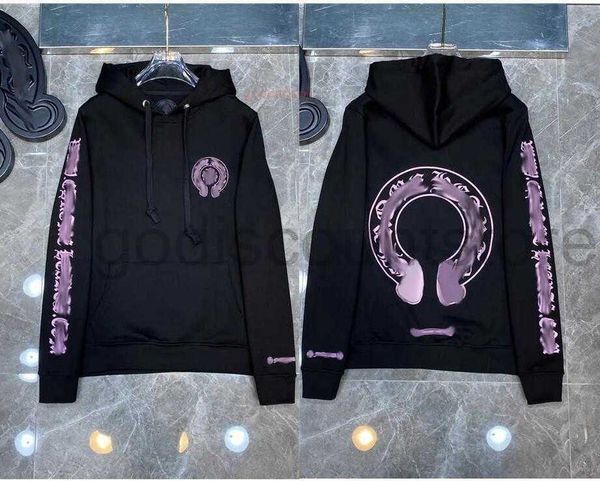 Men&#039;s Hoodies Sweatshirts Designer Heart Chrome Hoody Clothing Womens Hooded Ch Cross Flower Arm Front Printed Horseshoe Pocket Zipper Coat Black White Topscsyl