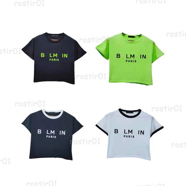 T-Shirt Designer Balman T Shirt Crop Top Letters Printed Tee Summer T-Shirt Female Casual Short Sleeves Crew Neck Tops Size S-L