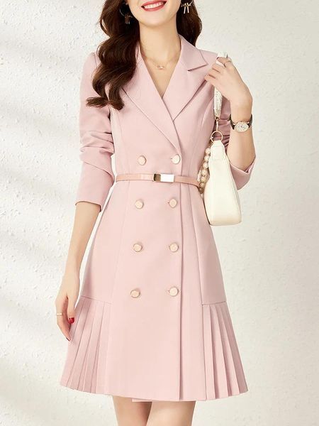 Casual Dresses High End Suit Dress Formal Occasion Women&#039;s Spring And Autumn Waist Up French High-end Feeling OL Commuting Professional