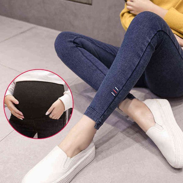 Sleep Lounge & 2022 Pregnant Women Slim Pencil Jeans Spri J220823