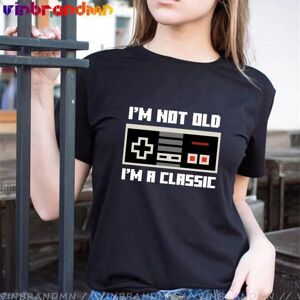 Summer Fashion Xbox Game Playstation T-Shirts Women's I'm Classic I Am Not Old Gamer PS4 Tee Shirts For Female Short Sleeve Tees T-Shirt