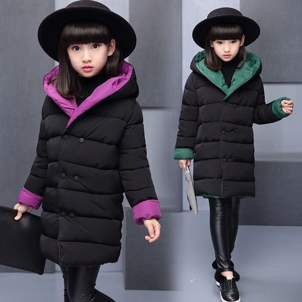 Girls Coat Teens Girl Autumn Winter Long Sleeve Jacket Children Clothes Kids Christmas Outwear Jackets Coats 4 6 8 10 12 Years 201106