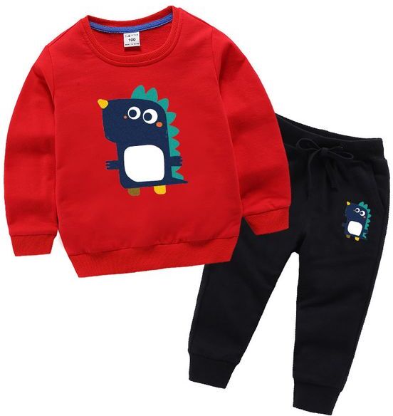 Baby Autumn Children Winter Dinosaur Toddler Boys Sets Top+Pants Sports Suit Kids Clothes 2 8 Years LJ201202