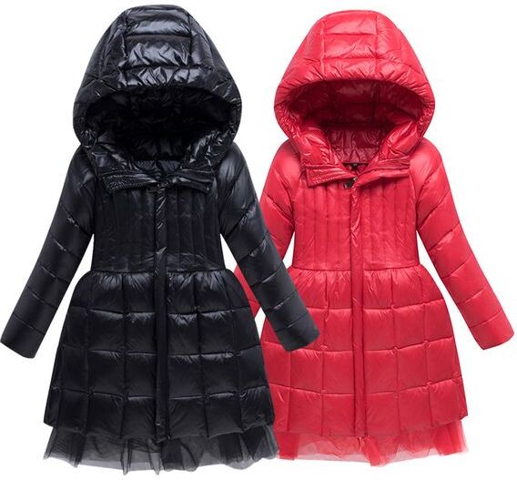 Winter Down Jacket for Girls Baby Clothes Thick Kids down coat Winter Parka for Girl Snowsuit Children&#039;s Clothing 2 to 8 years LJ201125