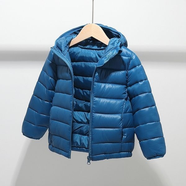 Toddler Kids Winter Parka Baby Boys Girls Cotton Padded Outerwear Jackets Children Light Down Coats Teenage Clothes 13 14 15 16Y 201126