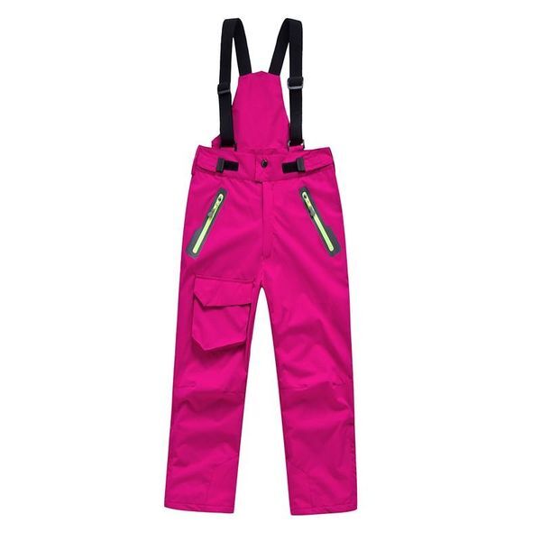 Skiing Pants Ski Warm Outdoor Sports Girls Boy&#039;s Snow Trousers Winter Snowboard With Shoulder Straps Waterproof Kids