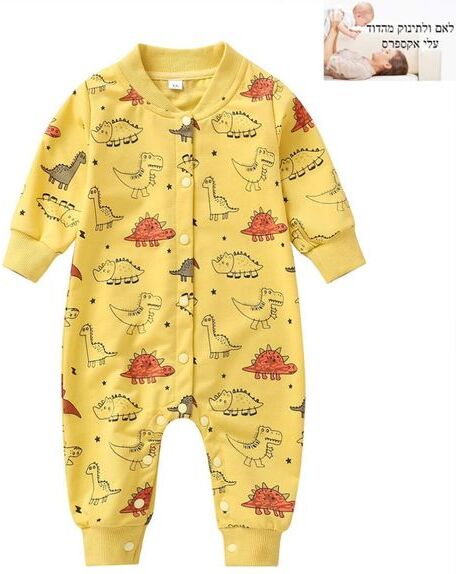 new born baby clothes long sleeve jumpsuit unisex newborn boy girl costume Cartoon dinosaur onesie toddler infant clothing fall 208881866