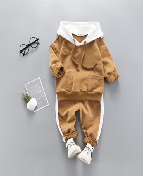 High Quality Baby Boy Clothes Set Hooded Pant 2019 Autumn Winter Sport Children039s Boys Clothes Tracksuits Kids Outfit Clothin7228519
