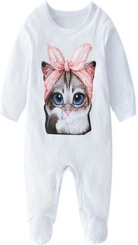 INS Baby Brand Clothes Baby lovely cat Romper Cotton Newborn Baby Girls Boy Spring Autumn Romper Kids Designer Infant foot wra5138864