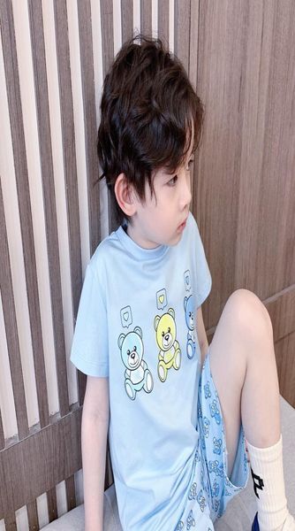 Kids Boys Girls Suits Summer Baby boys Short Sleeve T Shirt With Shorts 2 pcssets children Casual Soft Clothes 3Colors9345248