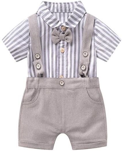 Newborn Baby Romper Set Summer Boys Clothes Cotton Striped Top with Shorts for New Born Children Wedding Dresses High Quality9028955