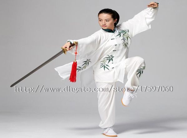 Chinese Tai chi clothes Kungfu uniform taiji sword costume Qigong outfit embroidered garment for women men girl boy children adult8678716