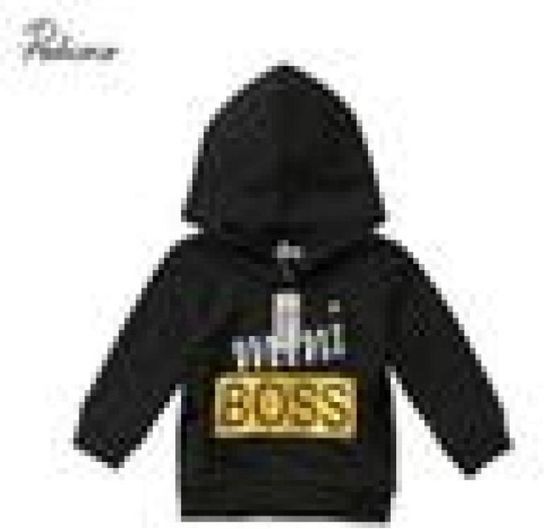 pudcoco 16Y kids cool Back Hoodie Newborn Baby Boy Girl mini boss letter cotton Hooded children Hoodies Outfits Clothes baby8227070