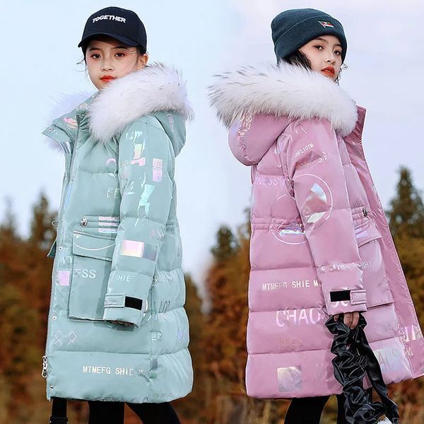 Down Coat Winter cotton Jacket Girls Waterproof Hooded Children Outerwear Clothing Teenage 5 16Y clothes Kids Parka Snowsuit 230111