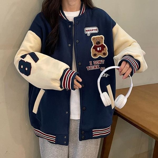 Jackets Autumn Baseball Clothes 10 12 Year For Teen Girls Clothing Students Loose Embroidery Jacket Female Coat Women Bomber Kids 230731