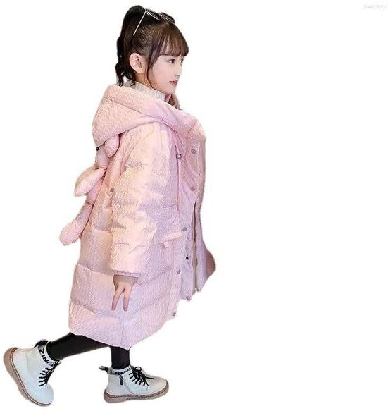 Down Coat Winter Cotton Jacket Girls Waterproof Hooded Children Outerwear Clothing Teenage 6-12Y Clothes Kids Parka Snowsuit