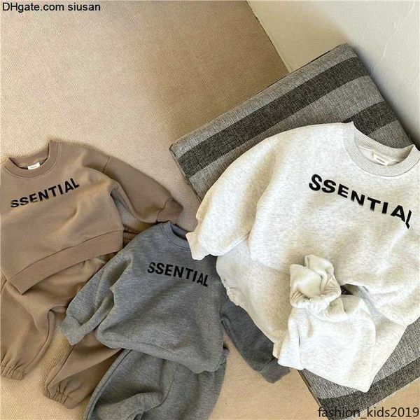 Boys Spring Winter Girls Clothes Fleece Warm Tracksuit Kids Designers Clothes Sweatshirts Pants Baby Clothes Sportsuit Outfits