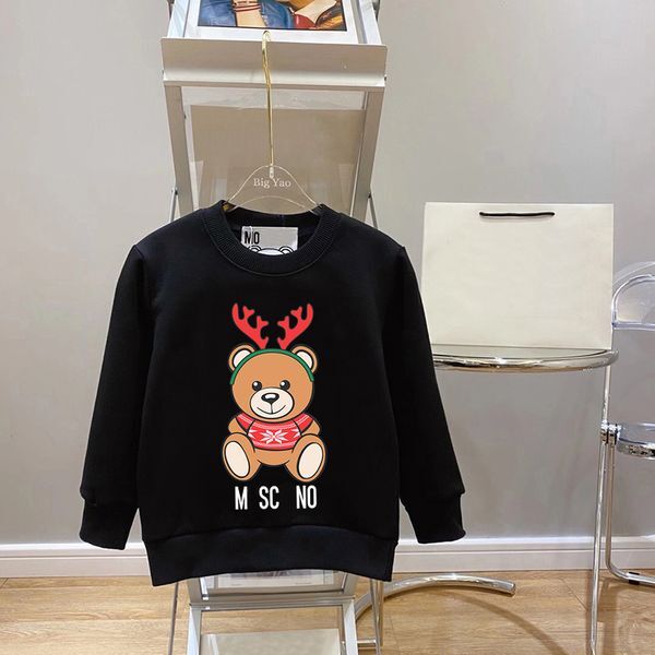 Designers Kids Hoodie Kids Sweatshirts Baby 100% Cotton Hoodies Girl Boy Cartoon Bear Sweatshirt Kid Luxury Sweater Children Spring Clothes sasakids CXD2312212