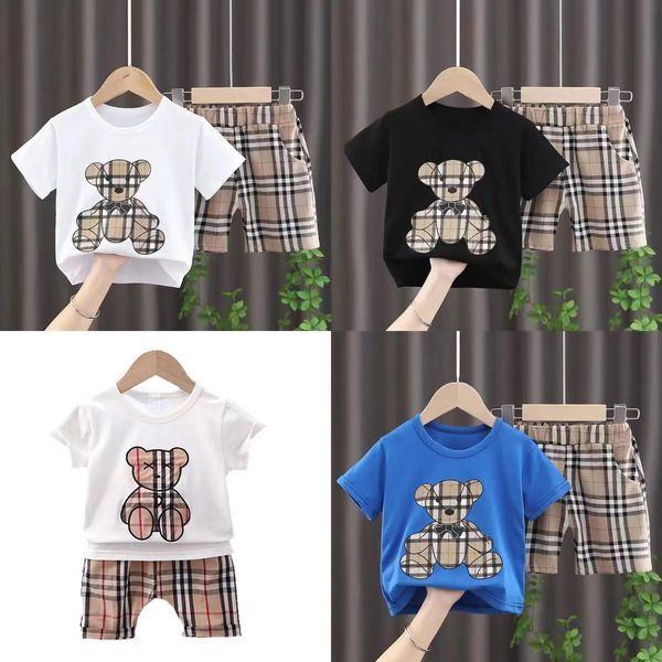 Sets Kid Summer Sport Clothing Baby Boy Clothes Set Tracksuit Active Striped Tshirt Shorts Baseball Football Clothes Toddler