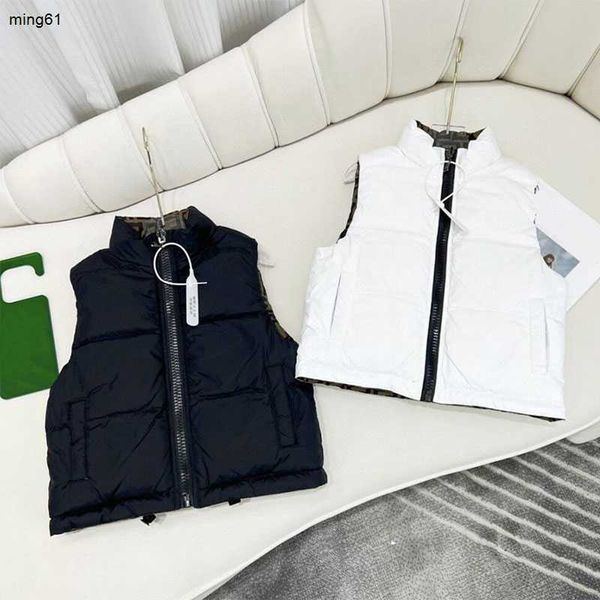 Brand Winter Kids Waistcoat Boys Jackets Girl Coats Letter Vest Down Clothe Baby Teen Clothes Outerwear Children Clothing