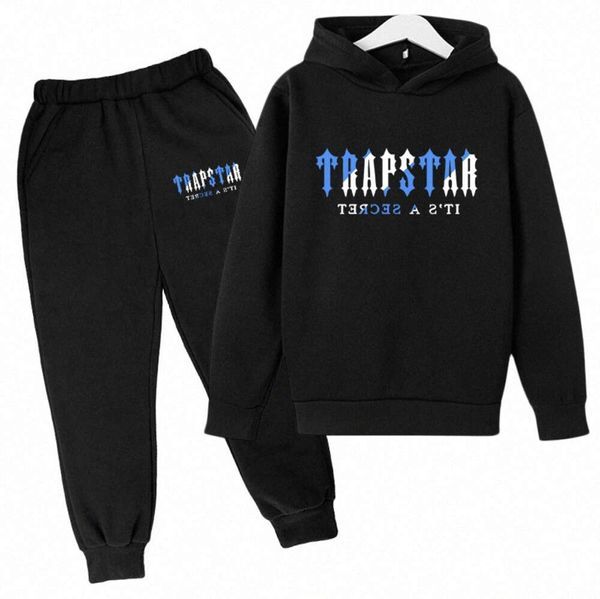 Tracksuit TRAPSTAR Kids designer clothes Sets Baby Printed Sweatshirt Multicolors Warm Two Pieces set Hoodie Coat Pants Clothing Fasion Boys4