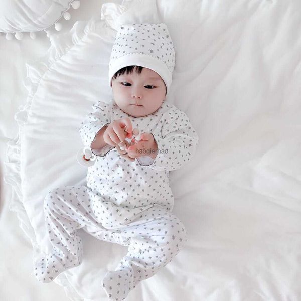 Infant Boy Girls Clothes Spring Autumn Newborn Kids Romper Jumpsuits with Hat Cotton Babe Clothing Long Sleeve Baby Footies Toddler Jumpsuit