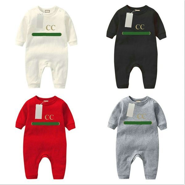 Rompers Baby Boy Girl Kids Designer Summer Pure Cotton Clothes 1-2 Old Newborn Jumpsuits Clothing