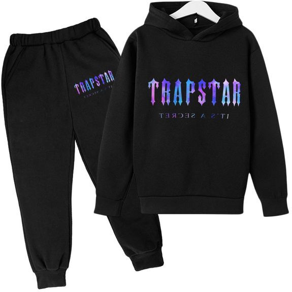 Kids TRAPSTAR Designer Tracksuits Baby Clothes Set Toddler Clothes Sweater Hooded Kid 2 Pieces Sets Boys Girls youth Children hoodies