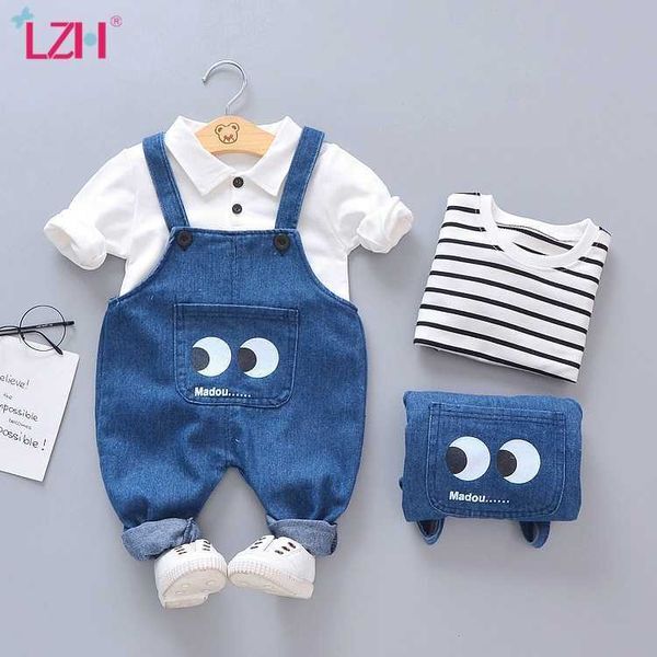 Newborn Girls Boys Clothes Autumn Spring Baby Casual Strap Suit Outfit Infant Clothing Sets Month