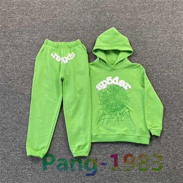 Kids&#039; Sp5der 555555 Hoodie Boys&#039; Girls&#039; High Quality Spider Web Print Sweatshirts