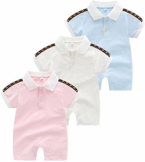 Clothing Sets Newborn Baby Rompers Girls and Boy Short Sleeve Cotton Clothes Designer Brand Letter Print Infant Baby Romper Children Pajamas314S