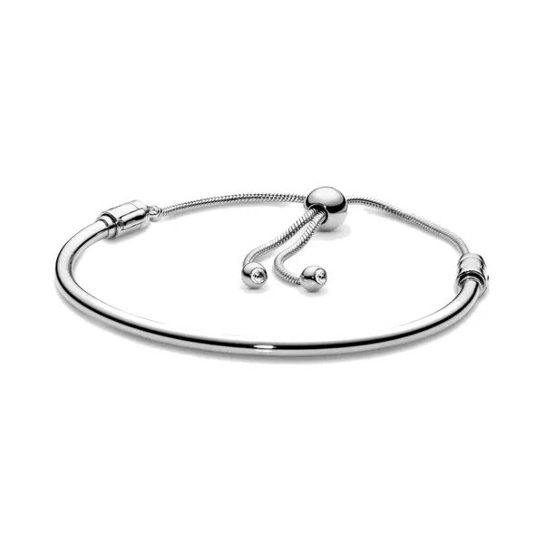 Fine jewelry Authentic 925 Sterling Silver Bead Fit Pandora Charm Bracelets Rose Gold Slider Bangle Safety Chain Pendant DIY beads