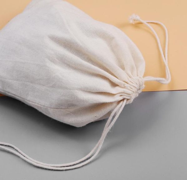 2021 Jewelry Linen Drawstring Bag 9x12cm(3.5x4.75 inch) Baby Shower Birthday Party Candy Packaging Sack Necklace Bracelet Gift Pouch