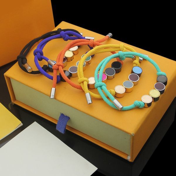 Fashion 6Colors Colorful Corded Bracelet with String Beads In Gift Retail Box In Stock SL01