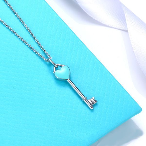 New designer necklace s925 silver T-series love key rose gold pendant high-end jewelry fashion party couple holiday gift