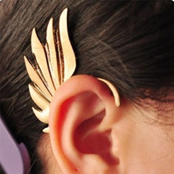 Punk Style Fairy Chain Ear Cuff Wings Earrings Clip For Man Woman Jewelry Gift