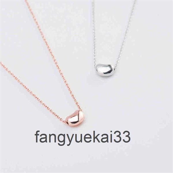 Chains t Home Korean S925 Sterling Silver Necklace Pendant Female Pea Acacia Bean Silver Clavicle226g