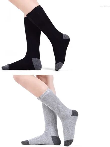 Women Socks Unisex Winter Thermal Warm Electric Heated With Rechargeable 37JB