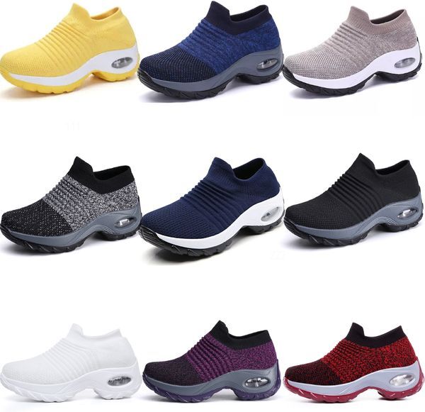 Large size men women shoes cushioned flying woven sports shoes foot covers foreign trade casual shoes GAI socks shoes fashionable versatile 35-44 47