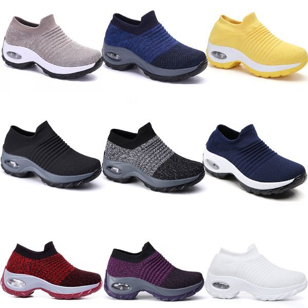 Large size men women shoes cushioned flying woven sports shoes foot covers foreign trade casual shoes GAI socks shoes fashionable versatile 35-44 41